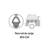 Anclajes de acero para red de carga, 10 piezas