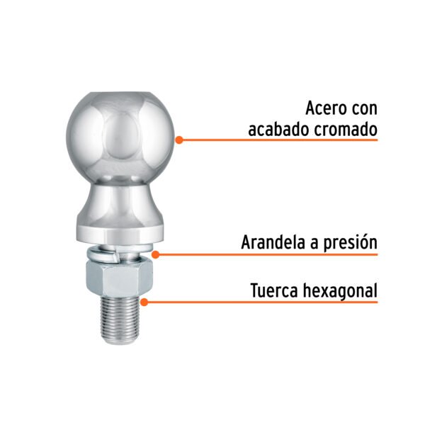 Bola de Arrastre para Remolque, 2", 3500 lb