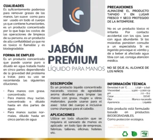 Jabón Premium Líquido para Manos