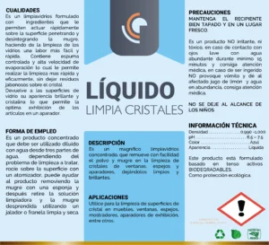 Líquido Limpia Cristales