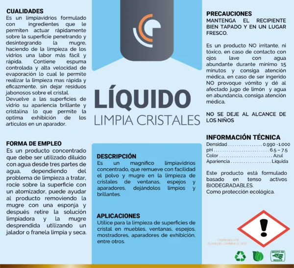 Líquido Limpia Cristales