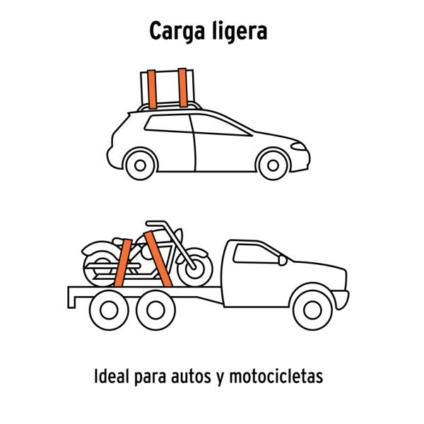Sujetadores de Matraca, Carga Ligera, 1125 kg