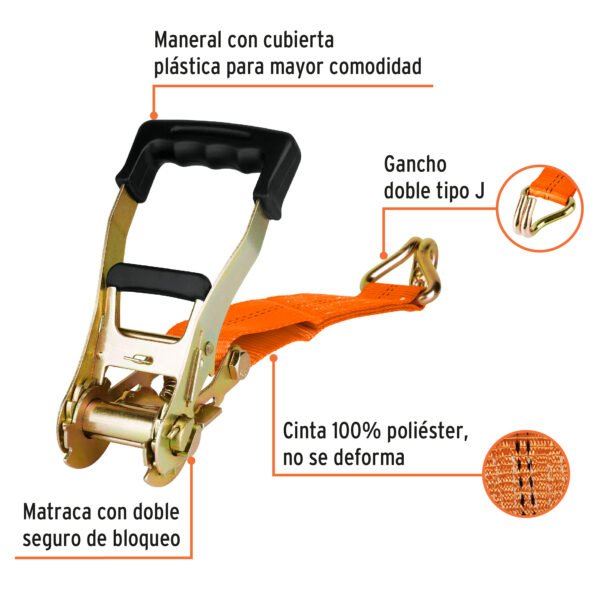 Sujetador con Matraca Carga Máxima 5000 kg