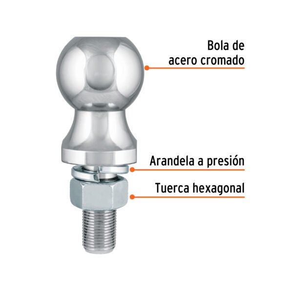 Bola de Arrastre para Remolque, 1-7/8", 2000 lb