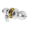 Cerradura tipo esfera, tubular, baño, cromo
