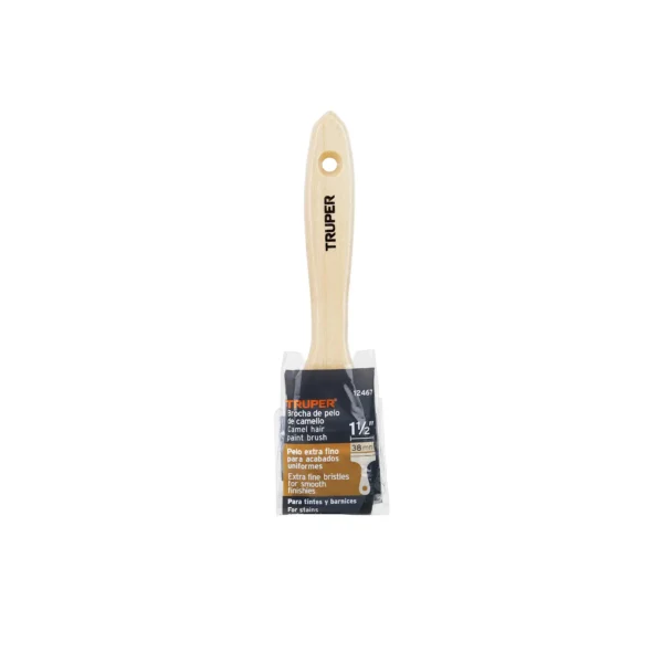Brocha pelo de camello de 1-1/2" con mango de madera (38.1 mm)