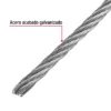 Metro de cable rígido 3/32" de acero 7x7 hilos, 75 m