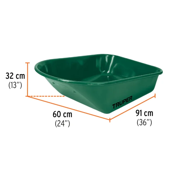 Carretilla 4.75 ft3 Neumática, bastidor tubular