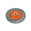 Carda circular 6" alambre trenzado, eje 5/8"-11 (150 mm)