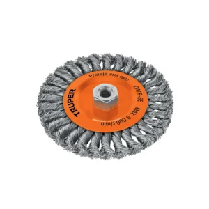Carda circular 6" alambre trenzado, eje 5/8"-11 (150 mm)