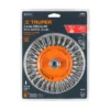Carda circular 6" alambre trenzado, eje 5/8"-11 (150 mm)