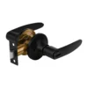 Cerradura de manija "Turín" p/baño, negro, cilindro latón