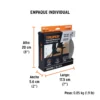 Rollo de 18m de cinta antiderrapante negra 50mm con abrasivo