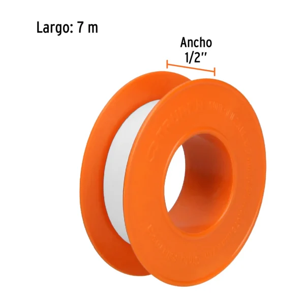 Cinta sella roscas 1/2" x 7m, uso general