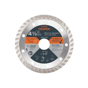Disco de diamante de 4-1/2" x 2.2 mm, rin turbo (11 cm)