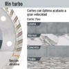 Disco de diamante de 4-1/2" x 2.2 mm, rin turbo (11 cm)