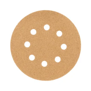 Paquete c/5 discos de lija 5" grano 60, 8 perforaciones