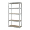 Estante metálico 5 repisas MDF cap. 35 Kg, 180x40x90