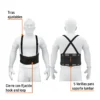 Faja lumbar de malla transpirable, talla G (38-44)