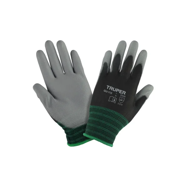 Guantes de nylon recubiertos de poliuretano, M