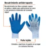 Guantes de poliéster recubiertos de látex, M