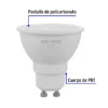 Lámpara de LED 6 W tipo MR 16 base GU10 luz cálida, blíster