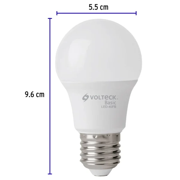 Lámpara de LED tipo bulbo A19 6 W, luz de día, caja