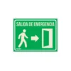 Letrero de señalización "SALIDA DE EMERGENCIA", 21 x 28 cm