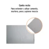Llana 11" canto recto, 10 remaches, mango madera