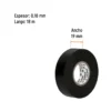 Cinta de aislar de 18 m x 19 mm, negra en blíster