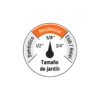 Manguera 5/8" anti-torceduras 6 capas 25m conexiones d/metal