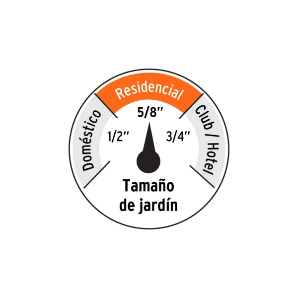Manguera 5/8" anti-torceduras 6 capas 25m conexiones d/metal