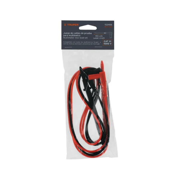 Juego de cables de prueba para multímetro