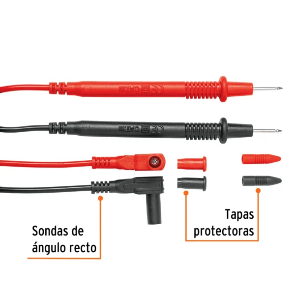 Juego de cables de prueba para multímetro