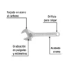 Llave ajustable (perico) 6" cromada (15 cm)