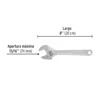 Llave ajustable (perico) 8" cromada