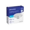 Portalámpara de porcelana, 4-1/2", redonda
