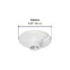Portalámpara de porcelana, 4-1/2", redonda