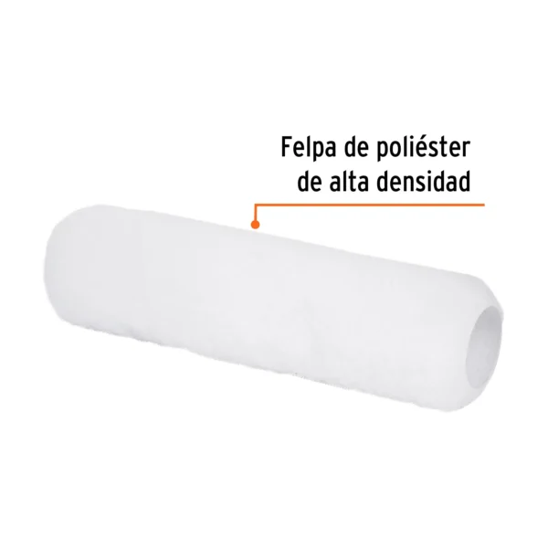 Felpa para rodillo 9" x 3/8" superficies lisas