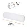 Felpa para rodillo 9" x 3/8" superficies lisas
