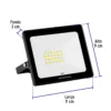 Reflector ultra delgado LED 20 W luz cálida