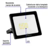 Reflector ultra delgado LED 20 W luz cálida