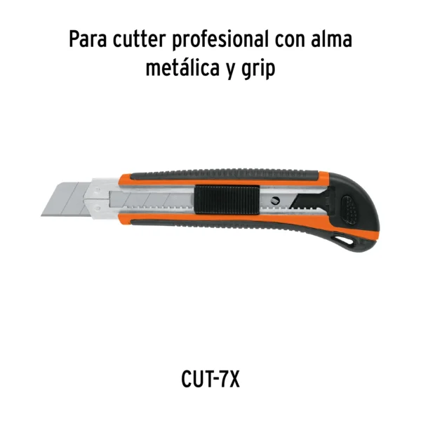 Estuche con 10 cuchillas SK2 de 25 mm para cutter
