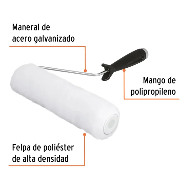 Rodillo para pintar 9" x 3/8" superficies lisas