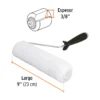 Rodillo para pintar 9" x 3/8" superficies lisas