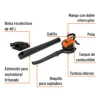 Sopladora / Aspiradora con motor de 26 cc a gasolina