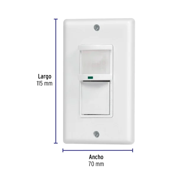 Sensor de movimiento con interruptor de pared