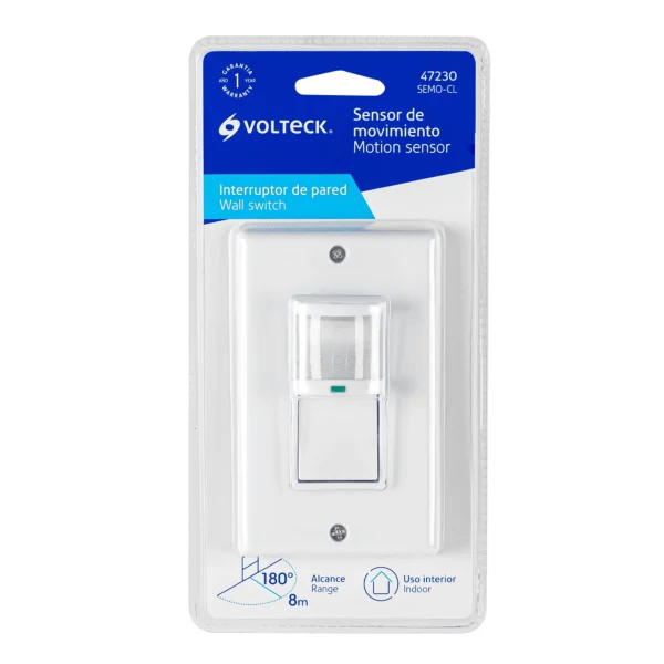 Sensor de movimiento con interruptor de pared