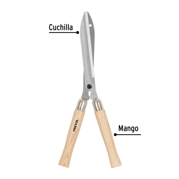 Tijera para poda 49 cm, mangos de madera
