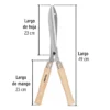 Tijera para poda 49 cm, mangos de madera